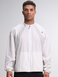 Letter Print Stand Collar Pocket Zip-Up Long Sleeve Jacket