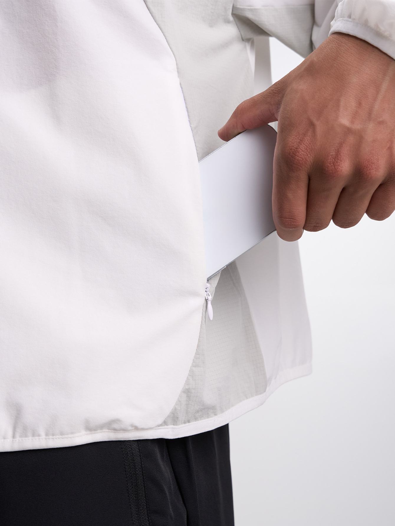 Letter Print Stand Collar Pocket Zip-Up Long Sleeve Jacket