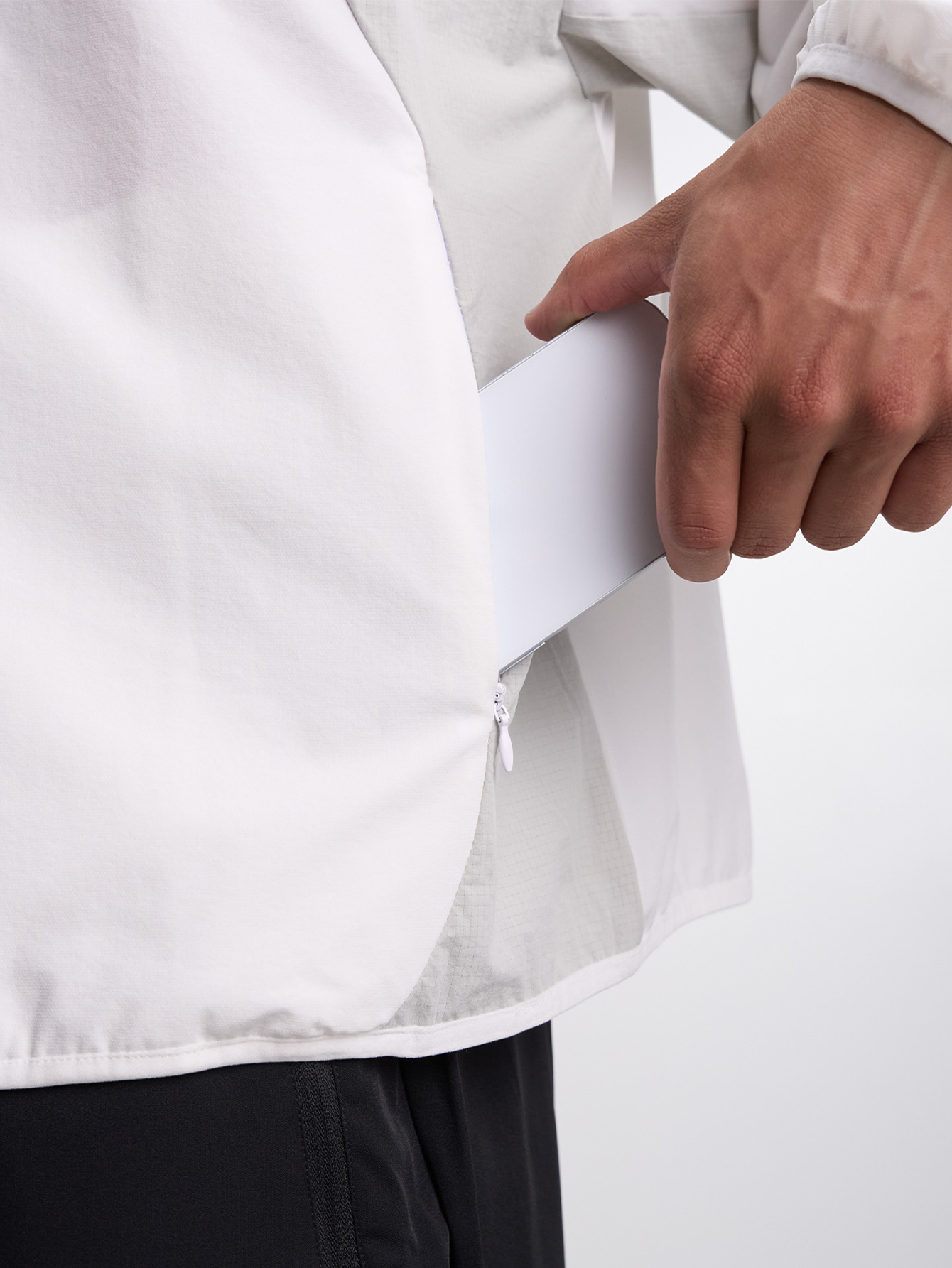 Letter Print Stand Collar Pocket Zip-Up Long Sleeve Jacket