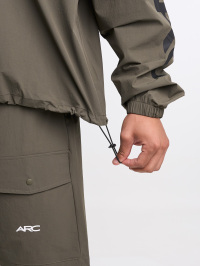 Letter Print Stand Collar Pocket Zip-Up Long Sleeve Jacket