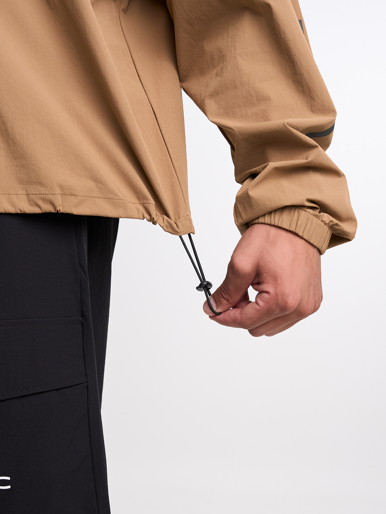 Letter Print Stand Collar Pocket Zip-Up Long Sleeve Jacket