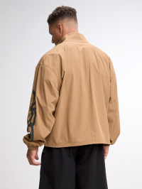 Letter Print Stand Collar Pocket Zip-Up Long Sleeve Jacket