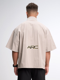 Men's Short Sleeve Zip-Up Collar Sports Jacket