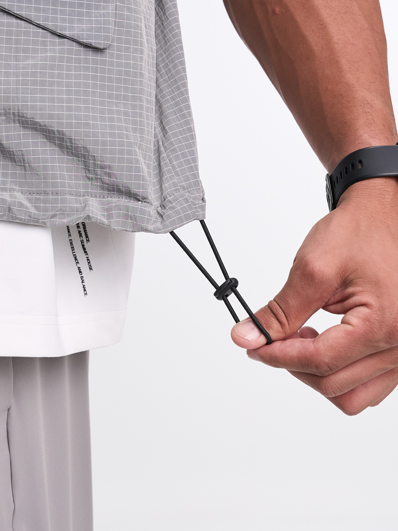 Men's Letter Print Zip Front Jacket Vest