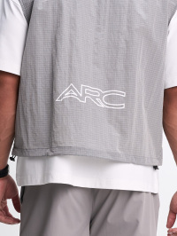 Men's Letter Print Zip Front Jacket Vest