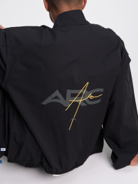 Men's Black Zip-Up Collar Sports Jacket