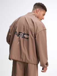 Men's Black Zip-Up Collar Sports Jacket