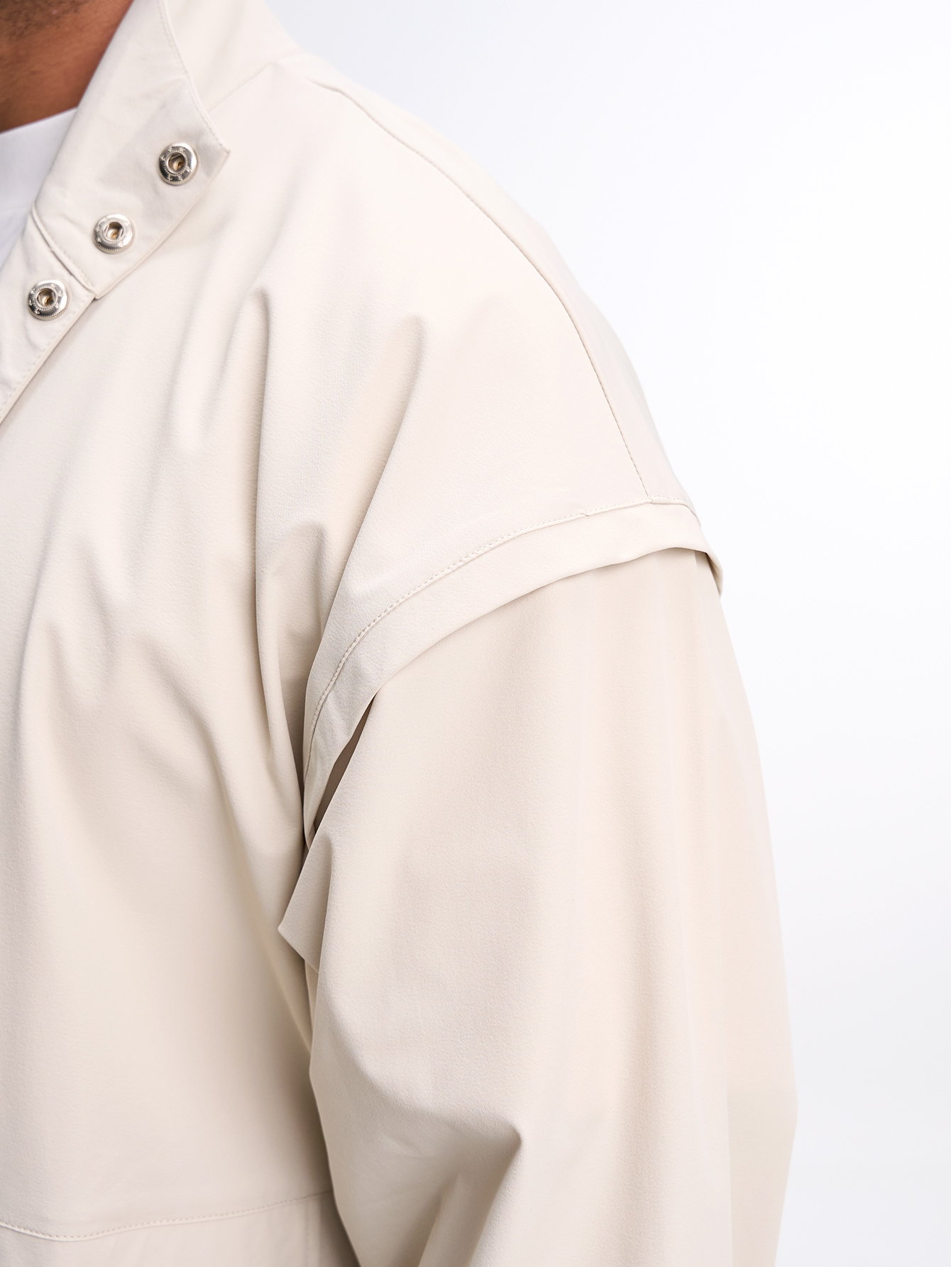 Men's Black Zip-Up Collar Sports Jacket