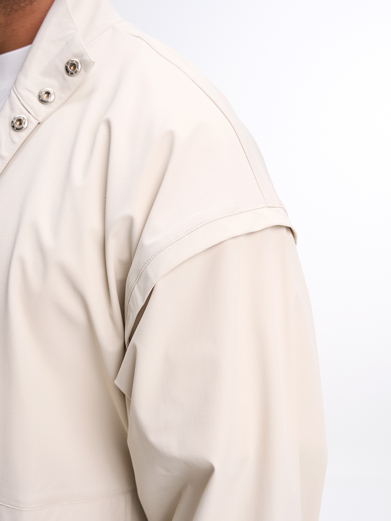 Men's Black Zip-Up Collar Sports Jacket