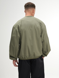 Men's Letter Print Raglan Sleeve Casual Jacket, Green