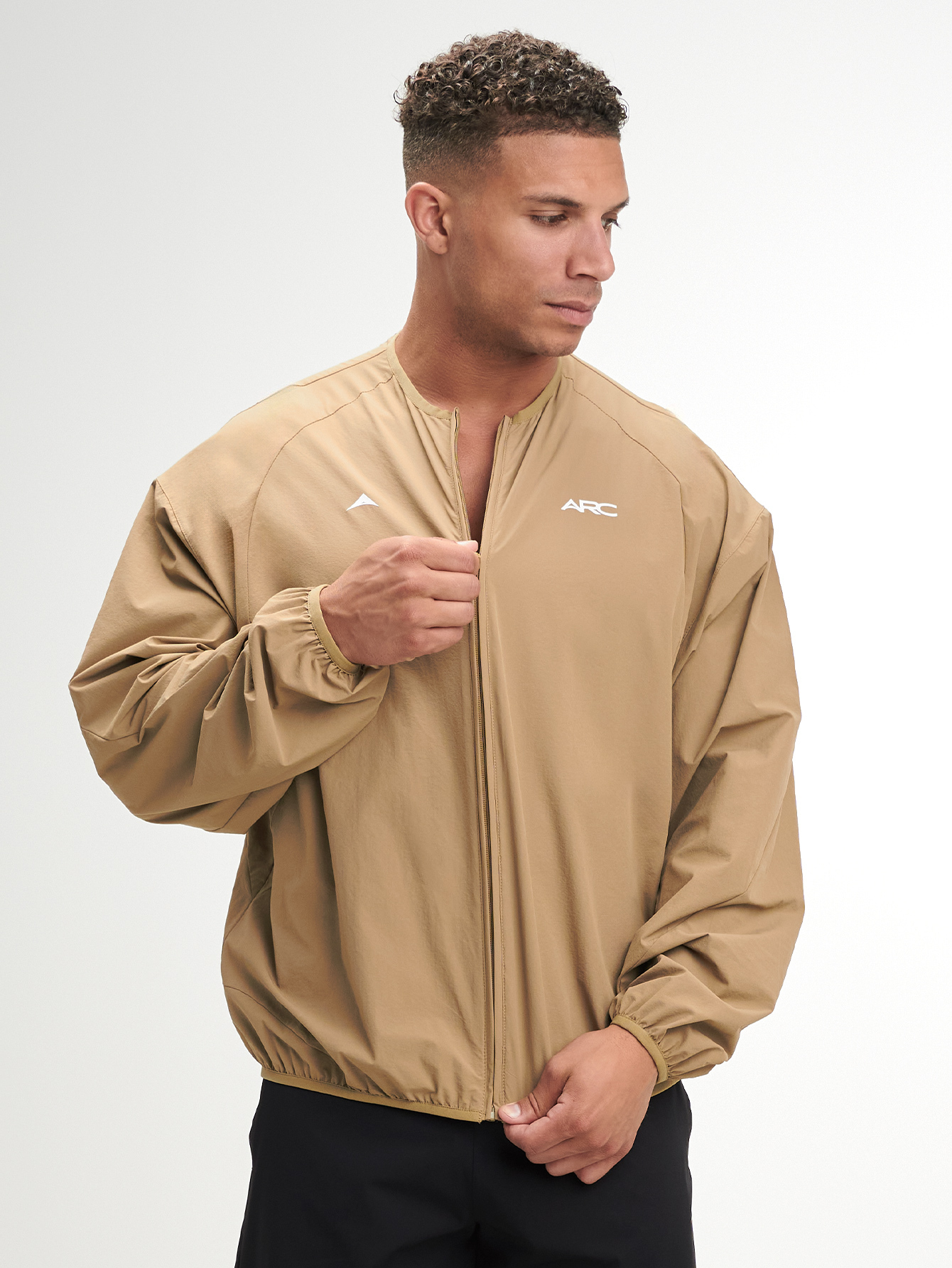 ARC5036-BRN-Men Casual Versatile Outdoor Jacket, Fall