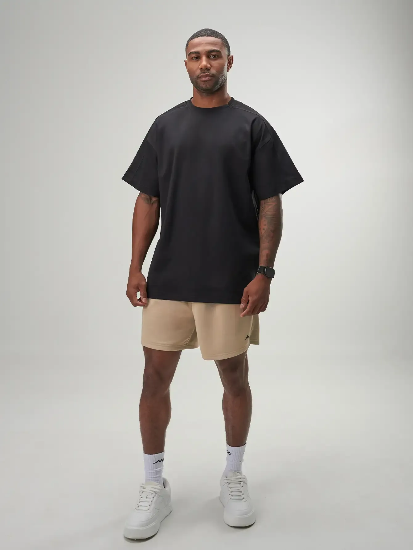 Fortitude Oversized T-shirt in soft cotton, ideal for gym workouts and casual wear, featuring breathable fabric and relaxe...