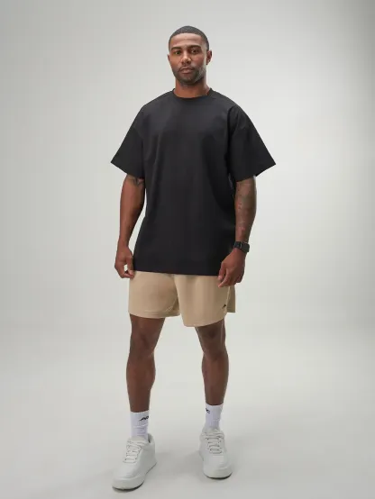 Fortitude Oversized T-shirt in soft cotton, ideal for gym workouts and casual wear, featuring breathable fabric and relaxe...
