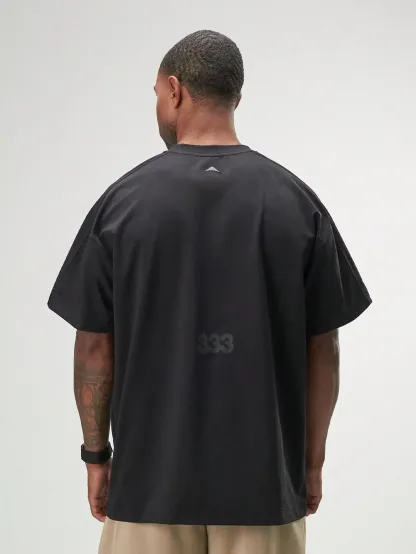 Fortitude Oversized T-shirt for men, breathable fabric, perfect for gym workouts and casual wear.