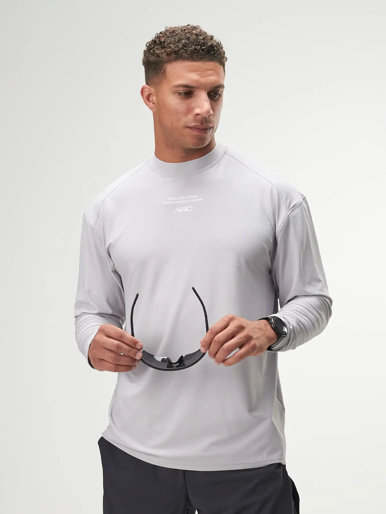 ARC Activewear Perfect Long Sleeve T-Shirt for Gym, Oversized Fit, Breathable Fabric, Ideal for Workouts and Casual Wear