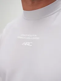 Oversized long sleeve performance T-shirt for gym workouts, breathable fabric, ideal for activewear enthusiasts.