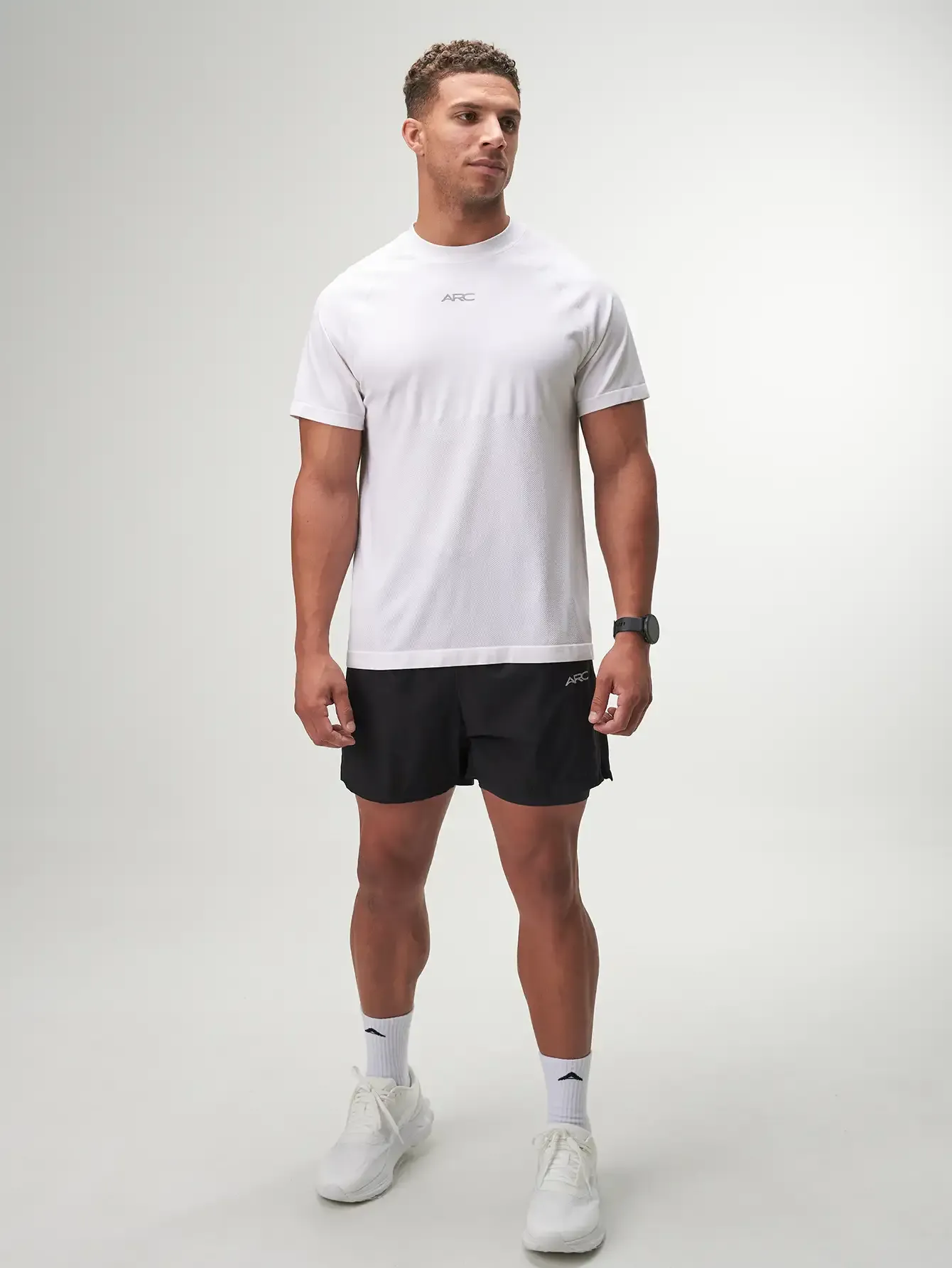 Flow Form 5" 2-in-1 Black Shorts for men, ideal for running, basketball, and gym workouts with quick-dry performance.