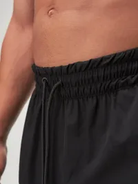 Flow Form 5" 2-in-1 Black Shorts for men, perfect for running, basketball, and gym workouts with quick-dry fabric.