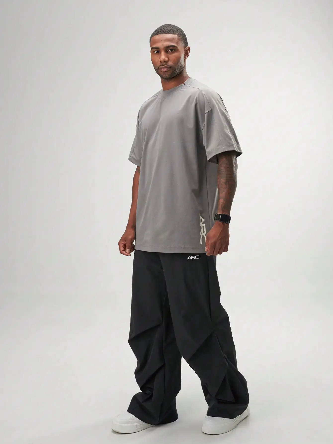 Fortitude Oversized T-shirt for men, breathable fabric, perfect for workouts or casual wear, stylish gym essential.