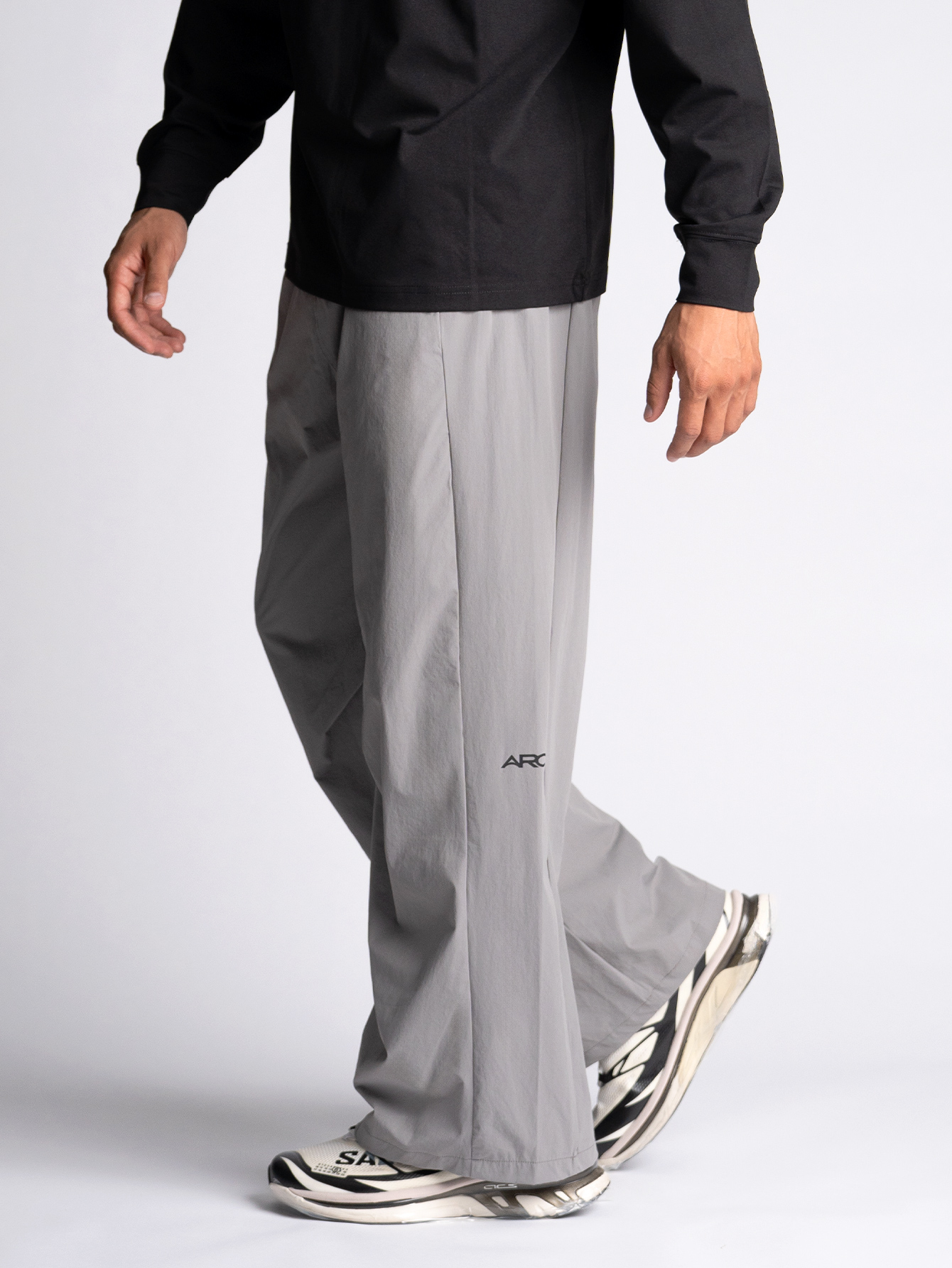 Reflect Wide Leg Pant - Stone Grey