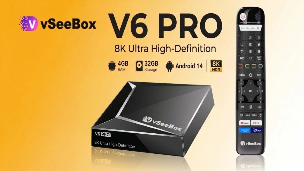 vSeeBox V6 Pro: 2026 Top 8K Android TV Box for Seamless Streaming