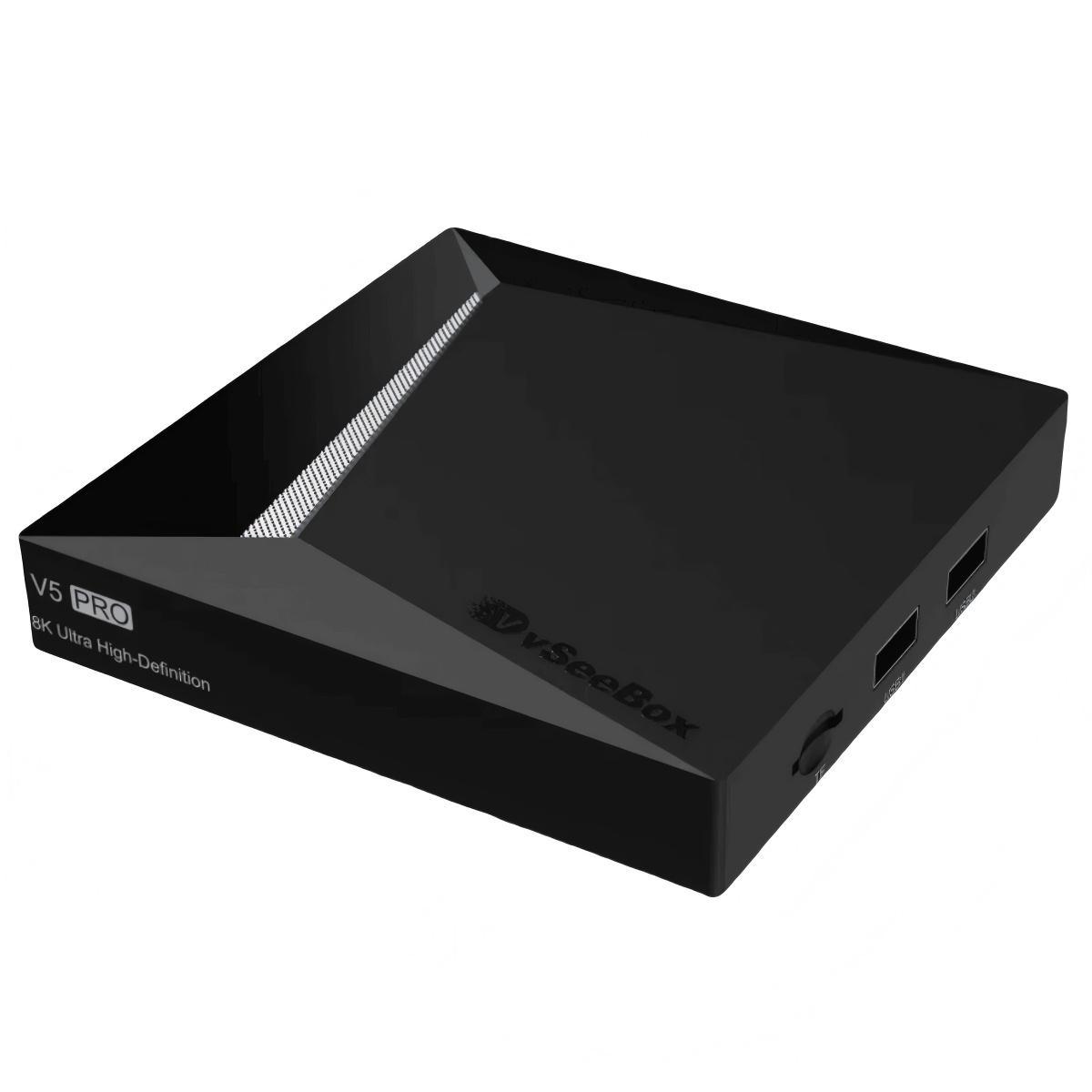 Side view of vSeeBox V5 Pro Android TV box