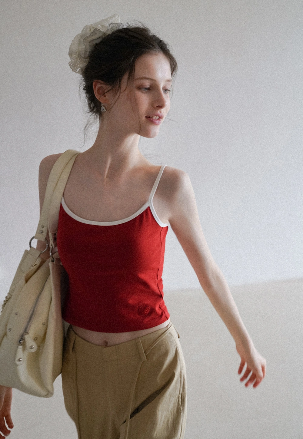 Women's Contrast Trim Camisole Top