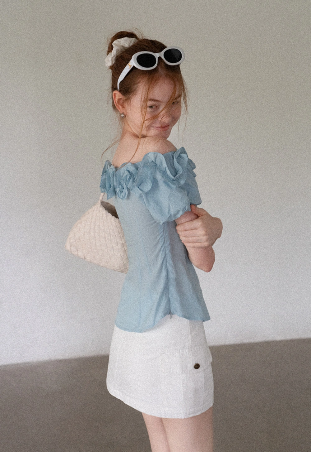 Women’s Off Shoulder Ruffle Blouse