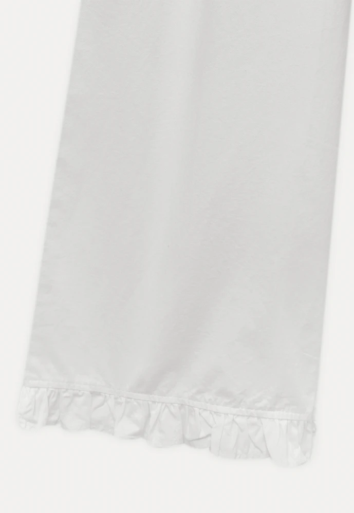 Women’s Ruffle Hem Wide-Leg Pants