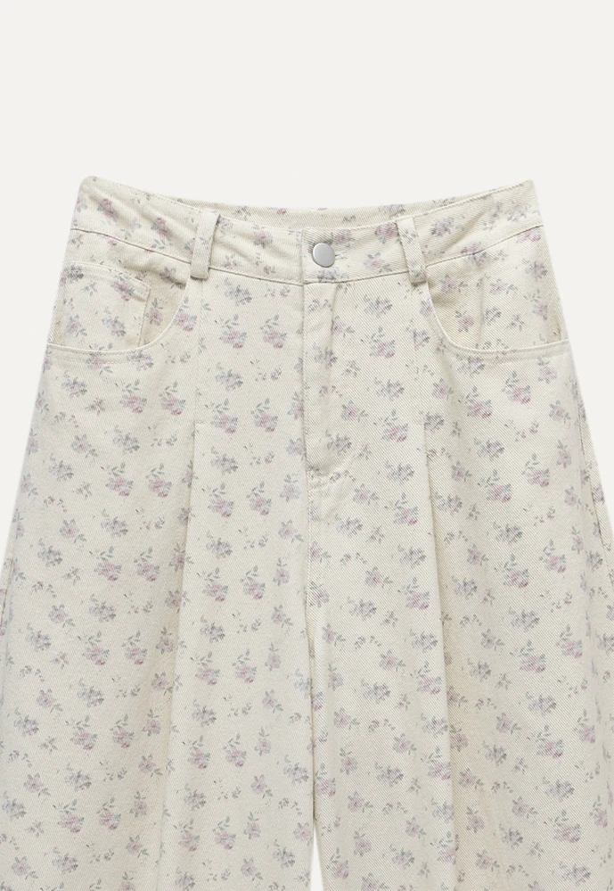 Women’s Ditsy Floral Wide-Leg Pants