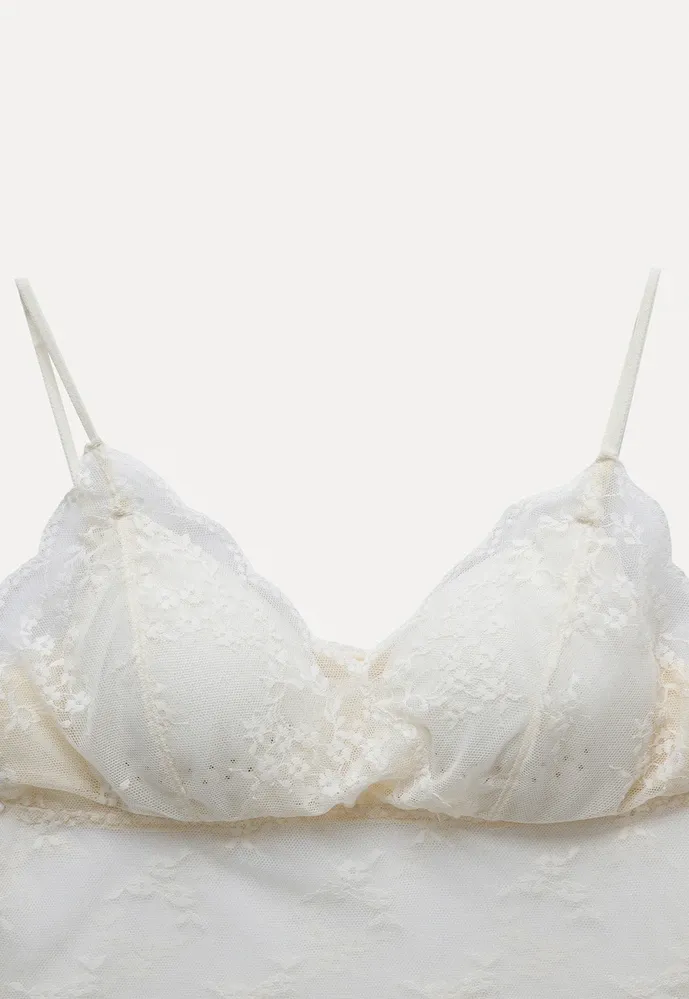Women’s Lace Padded Bralette Cami