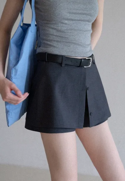 Women's Tailored Skort with Belt 