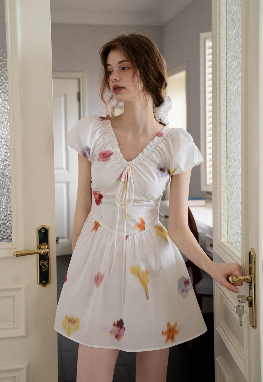 Romantic Floral Mini Dress