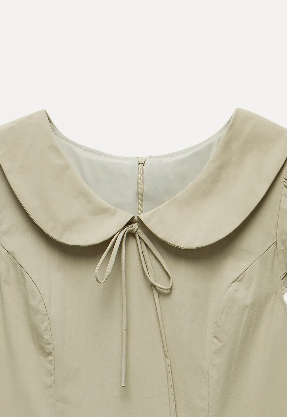 Peter Pan Collar Puff Sleeve Mini Dress