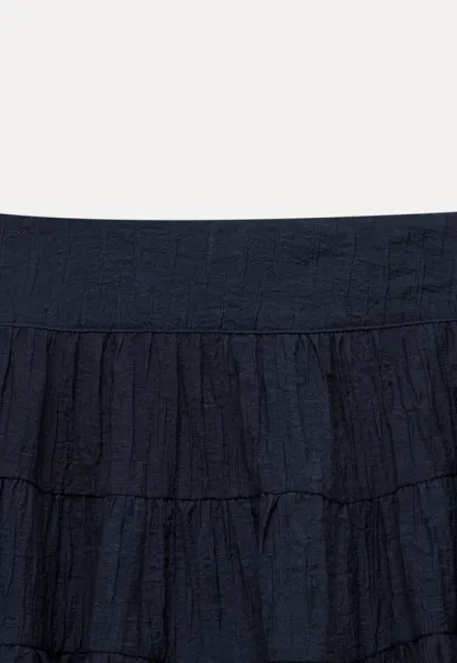 Women’s Tiered Crinkle Mini Skirt