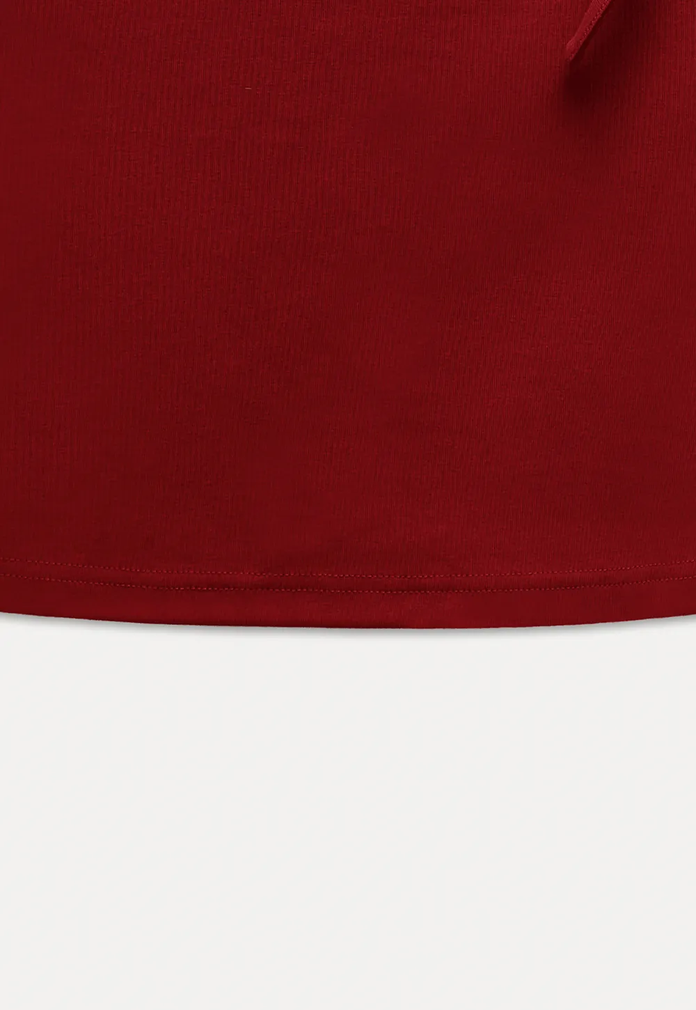 Asymmetric Tie Neck T-Shirt