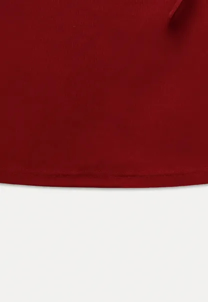 Asymmetric Tie Neck T-Shirt