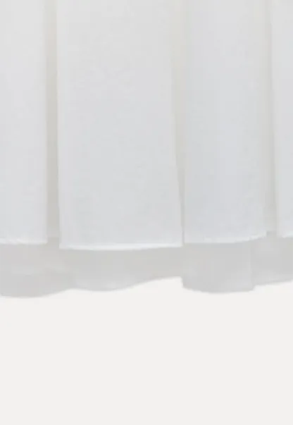 Flowy Elastic Waist Midi Skirt