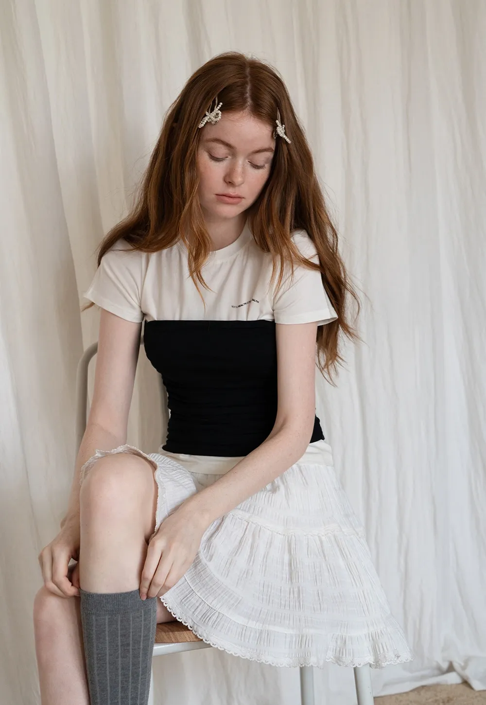 Black and White Contrast Tee