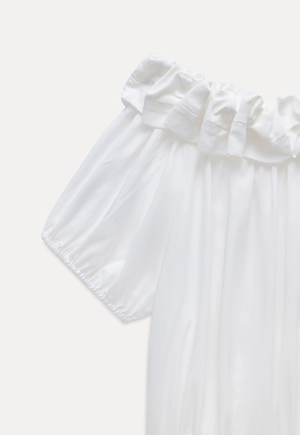 Ruffled Off-Shoulder Peasant Blouse