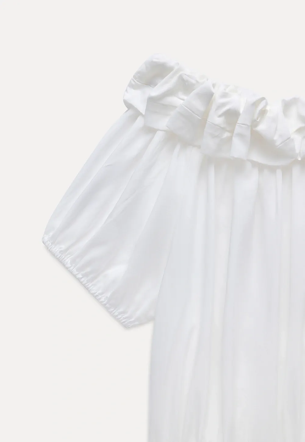 Ruffled Off-Shoulder Peasant Blouse