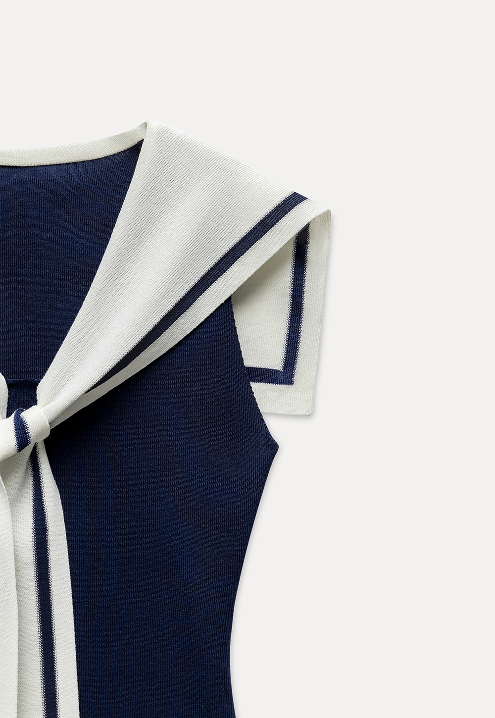 Women's Sailor-Scarf Knit Top Tank