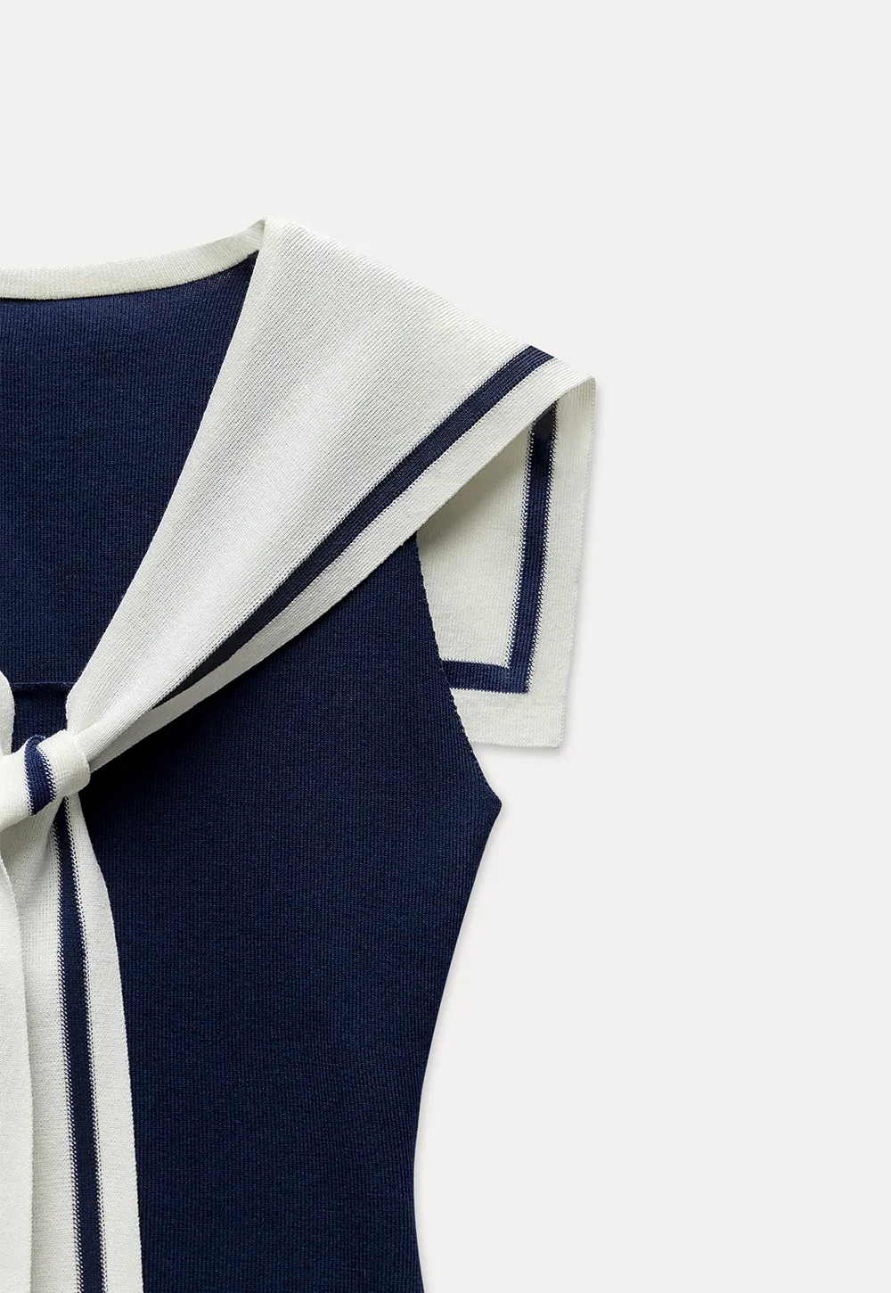 Women's Sailor-Scarf Knit Top Tank