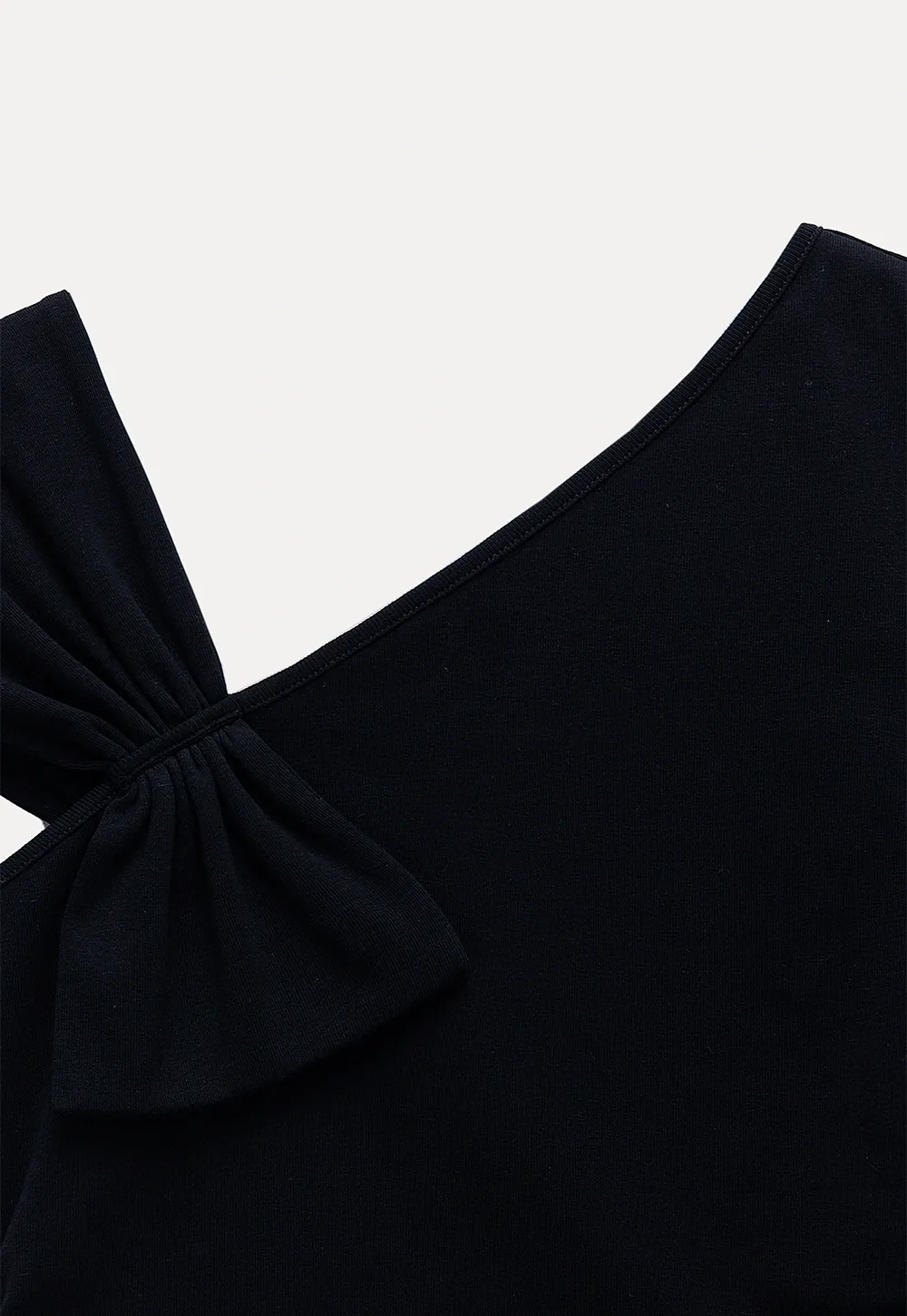 Asymmetric Bow Shoulder Top