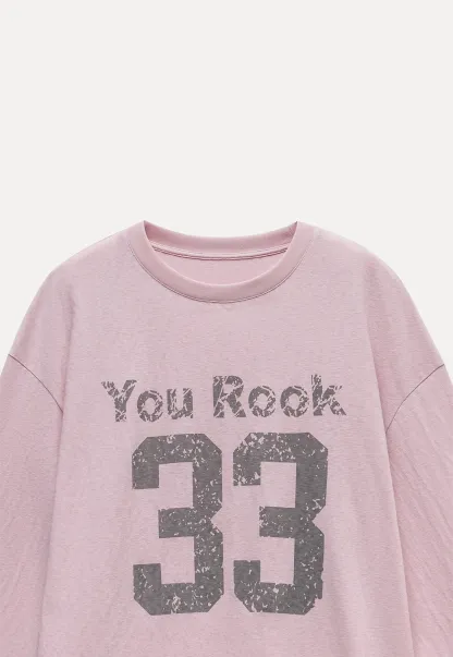 Women's Oversized Graphic Long Sleeve T-Shirt