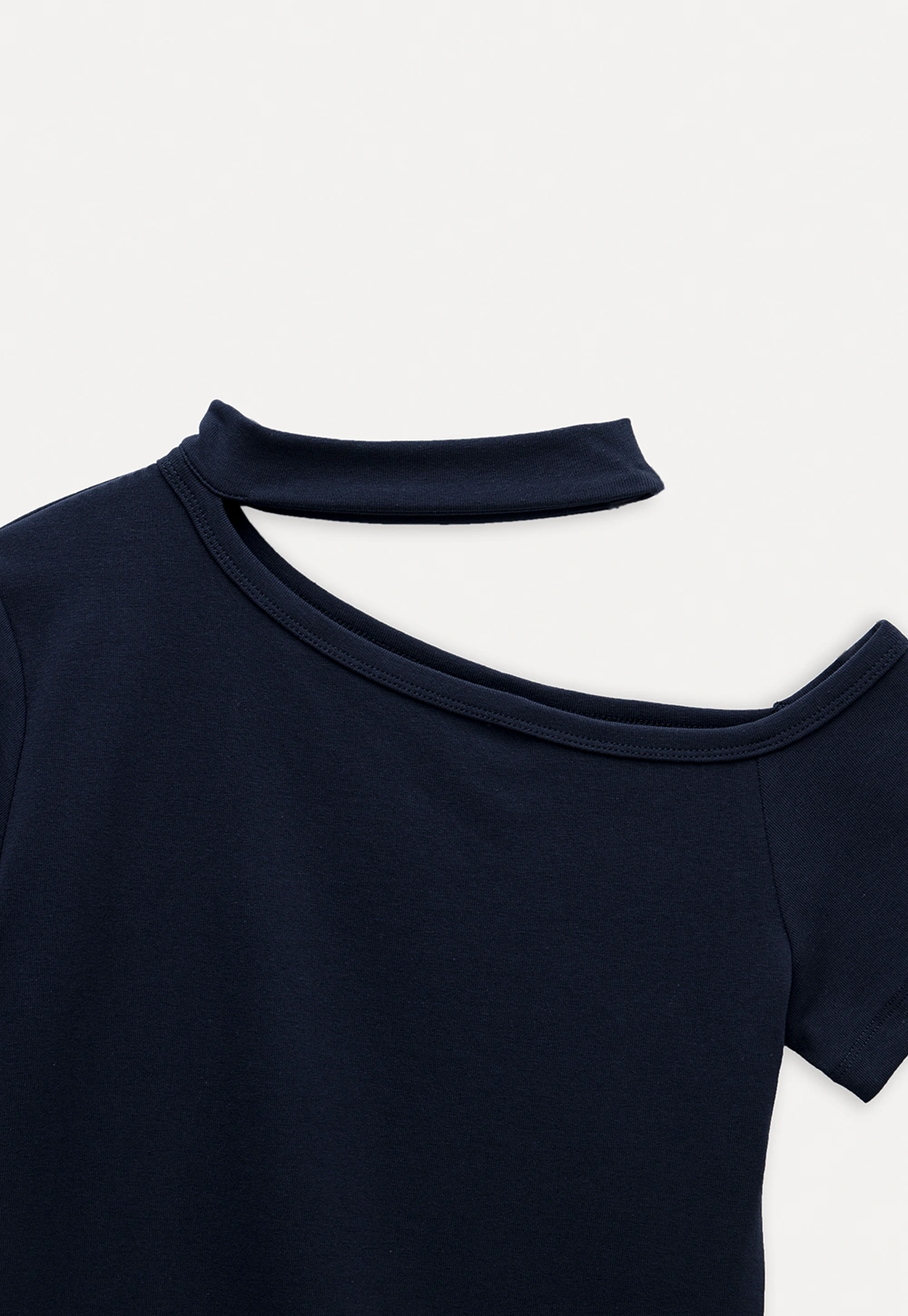 Asymmetrical Neckline Tee
