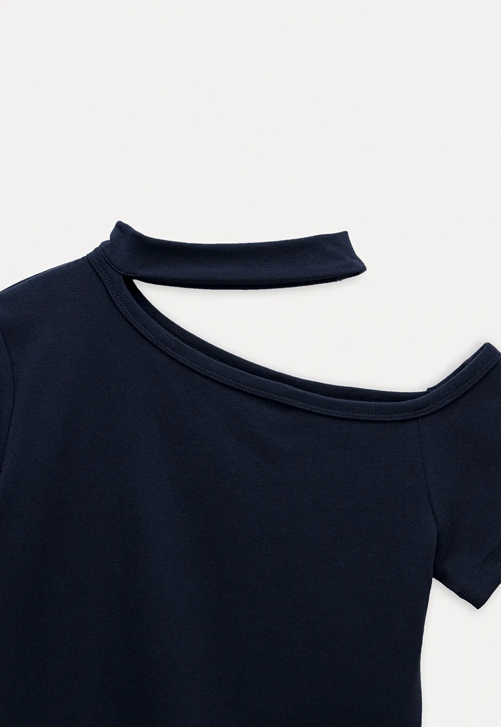 Asymmetrical Neckline Tee