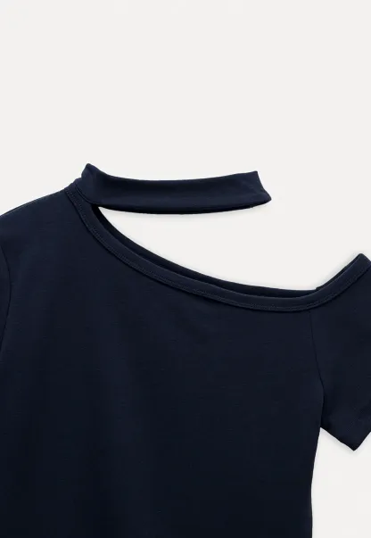 Asymmetrical Neckline Tee