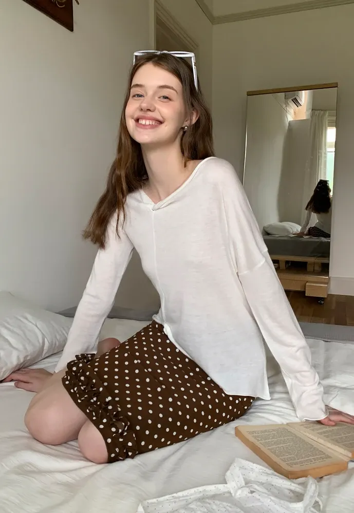 Women Twist‑Hem Knit Top