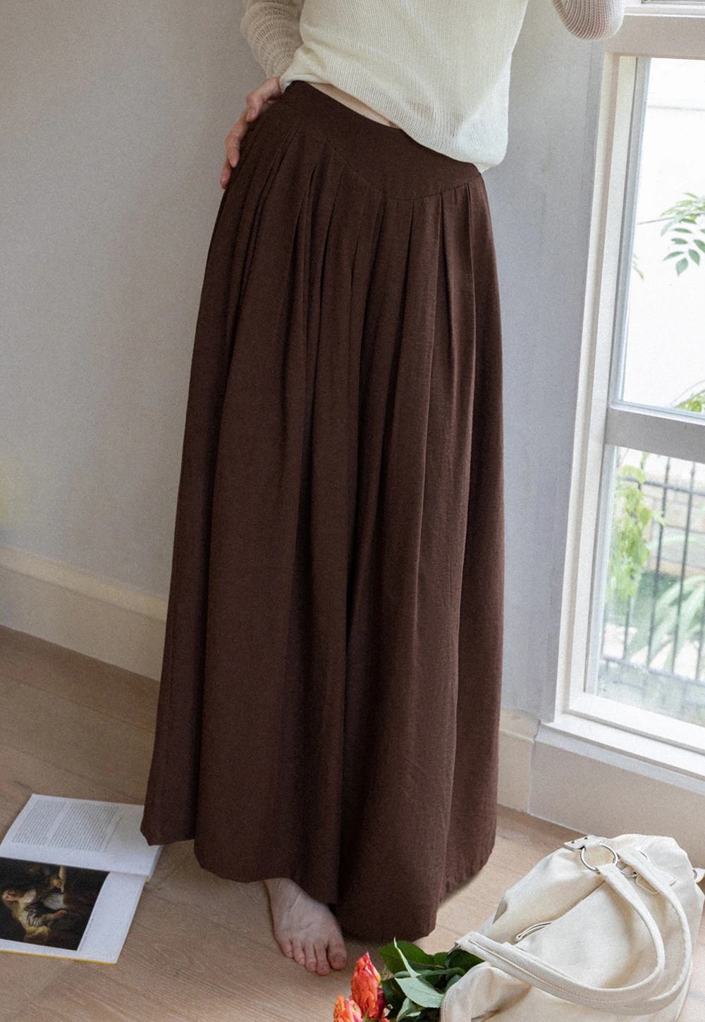 Women’s High Waist Pleated Wide Leg Pants